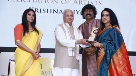 Renowned Artist Krishnapriya Honored with the Prestigious 6th Raja Ravi Varma Chitrakar Samman-Chitranjali Award