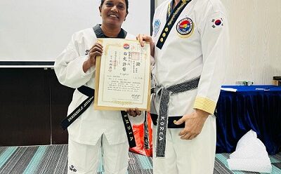 SHEETAL BALKRISHNA BHANDARI AWARDED 6TH BLACK BELT BY WORLD TAEKWONDO CHUNG DO KWAN FEDERATION