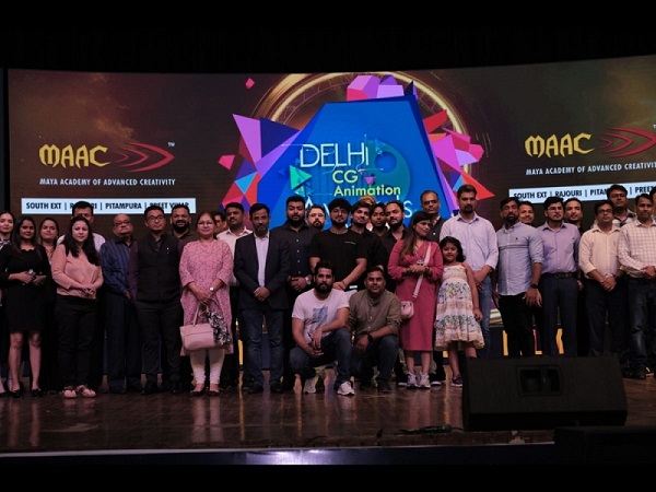 MAAC students celebrate excellence in Animation & VFX at 11th DELHI CG ANIMATION AWARDS