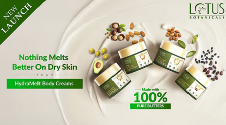 Lotus Botanicals Launches HydraMelt: A Revolutionary Body Cream Line with 100% Pure Butters